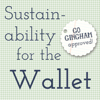 Sustainablity for the wallet Go Gingham