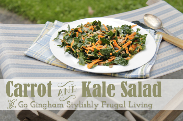 Carrot and Kale Salad by www.GoGingham.com